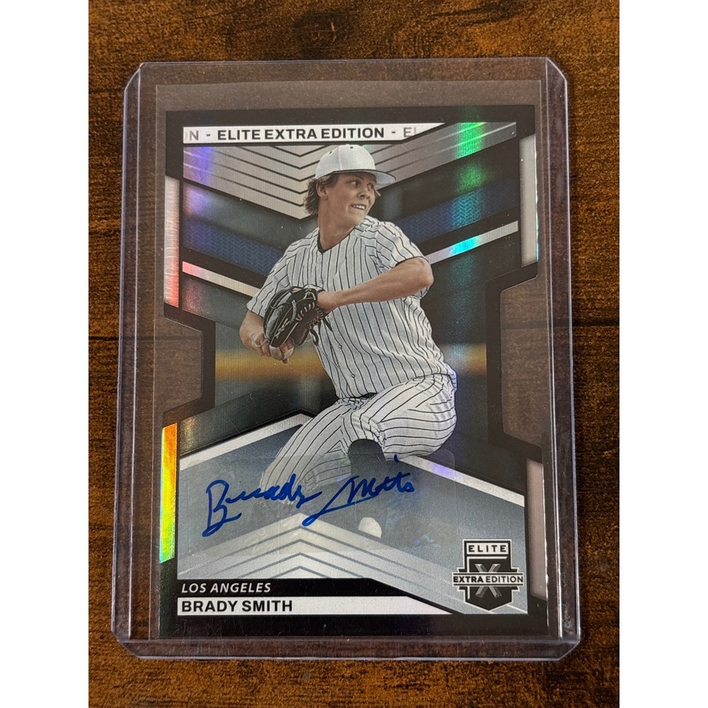 2023 Panini Elite Extra Edition Brady Smith Auto Die-Cut /399 Los Angeles #89